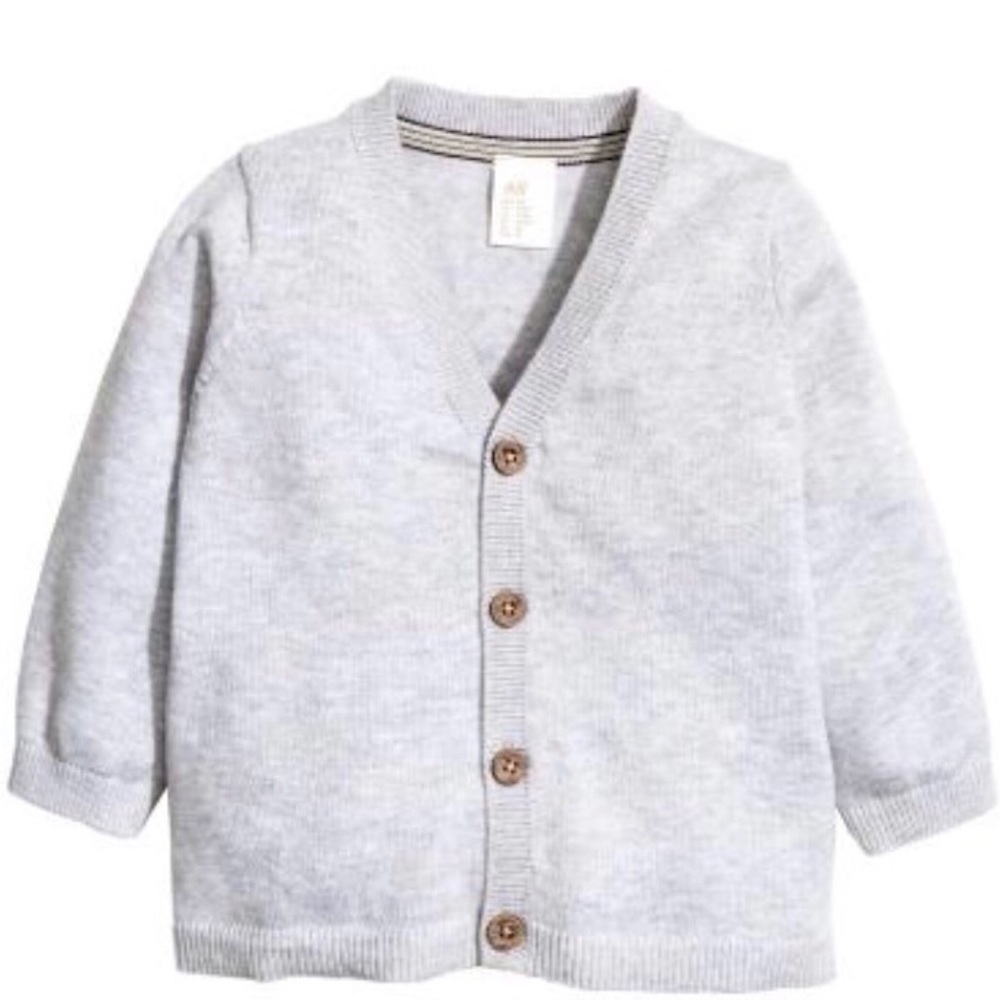 H&M boys grey cardigan